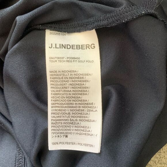 J.Lindeberg Men's navy Polo Shirt - Picture 6 of 7